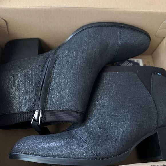 Toms | Loren Shimmer Block Booties - Picture 6 of 8